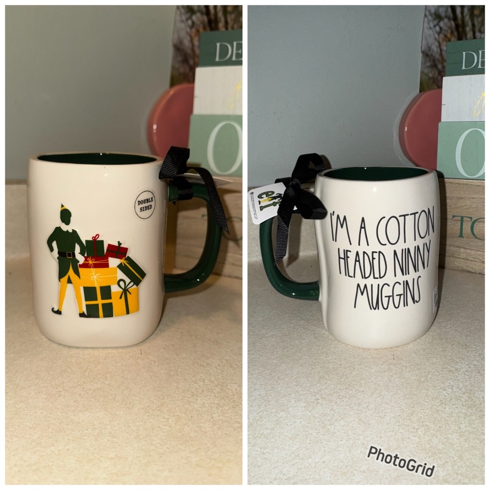 Rae Dunn Elf mug Christmas I’m a cotton headed ninny muggins - yes